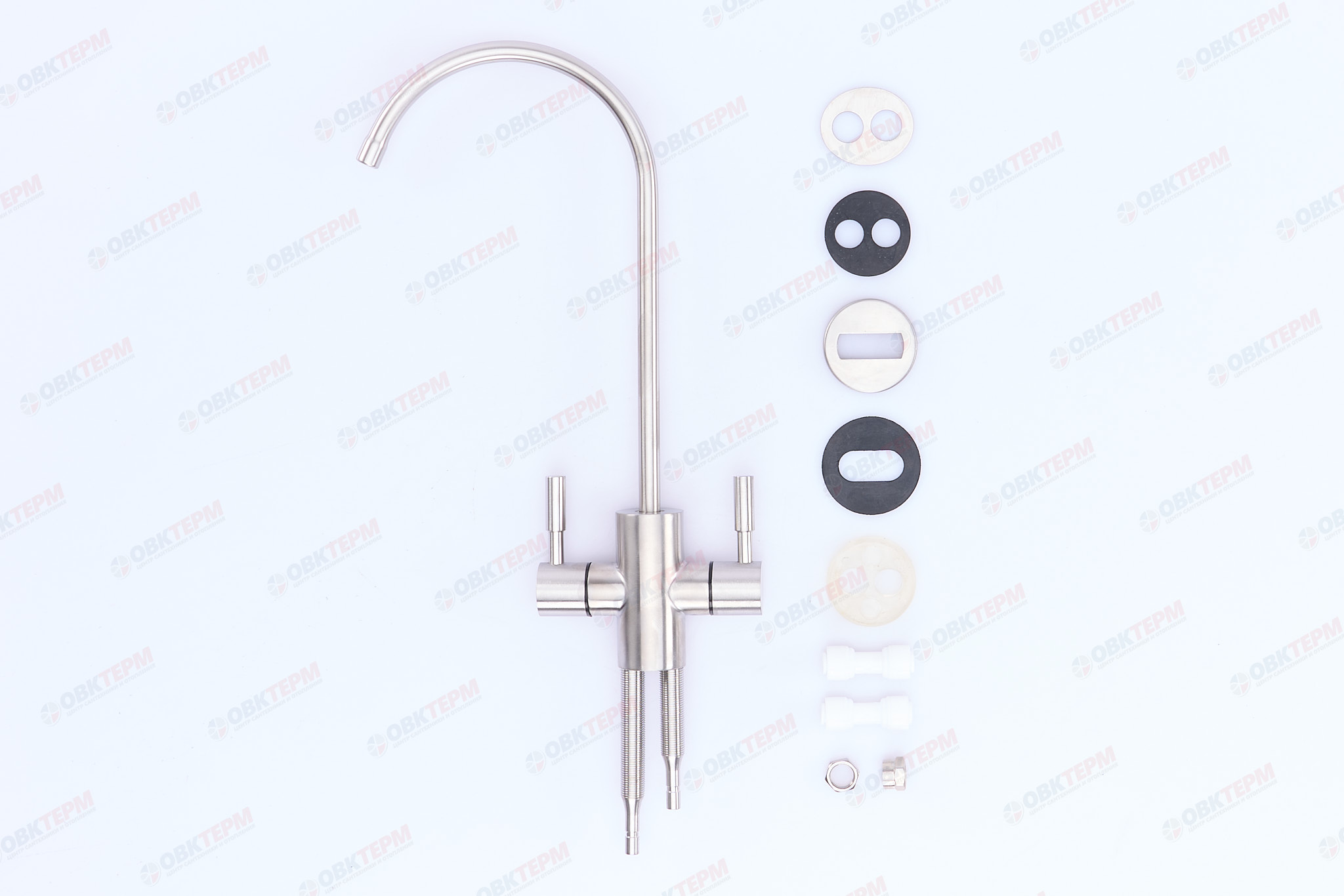 Смеситель моно АКВАБРАЙТ для питьевой воды с 2-мя керамическими вентилями - миниатюра №7