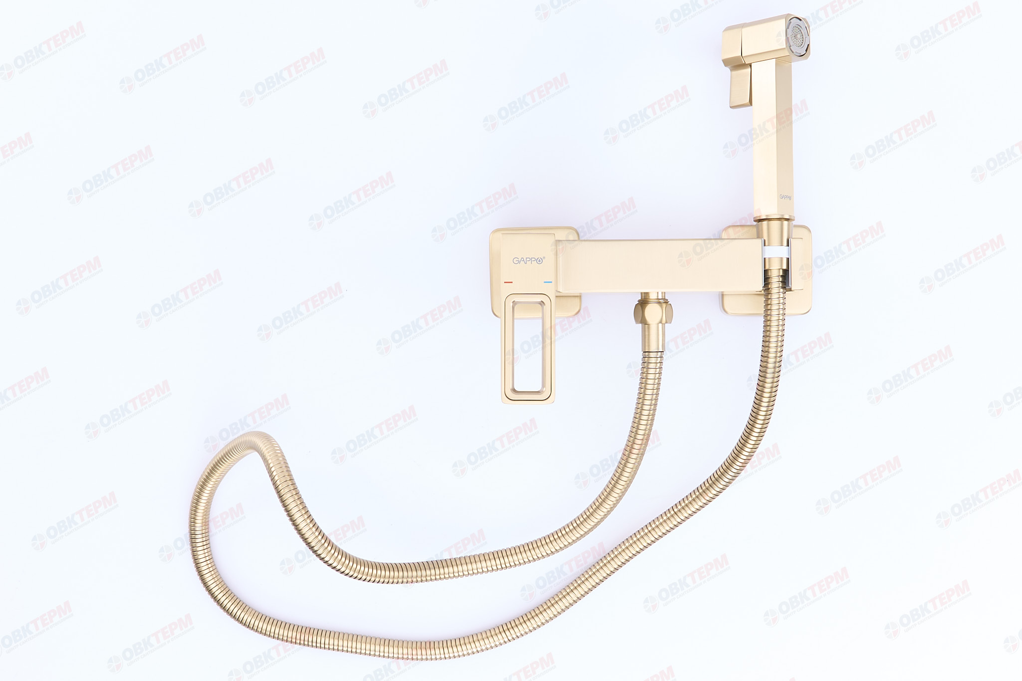 Смеситель с гигиеническим душем GAPPO G2017-3 латунь /золото - миниатюра №2
