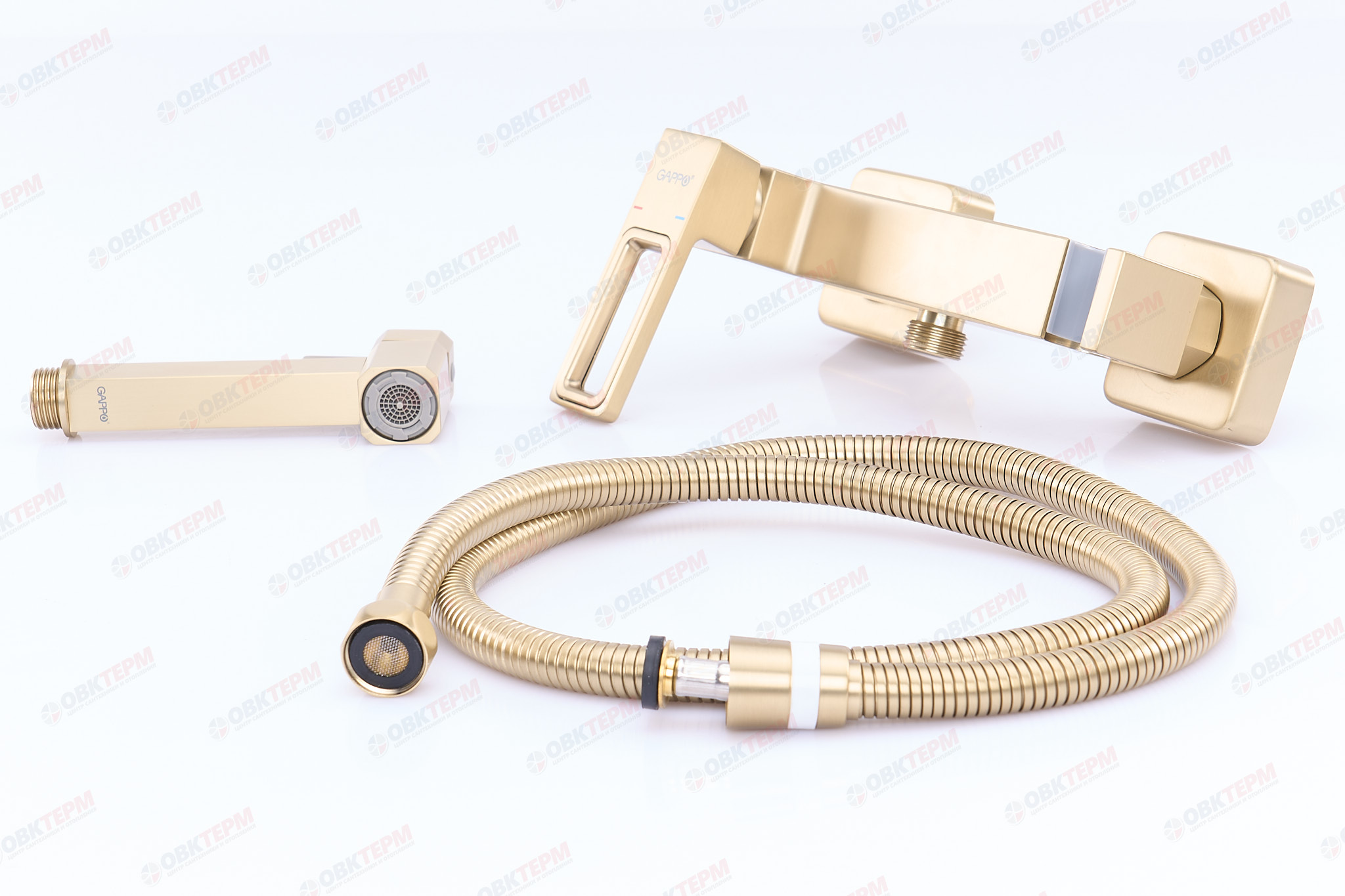 Смеситель с гигиеническим душем GAPPO G2017-3 латунь /золото - миниатюра №3