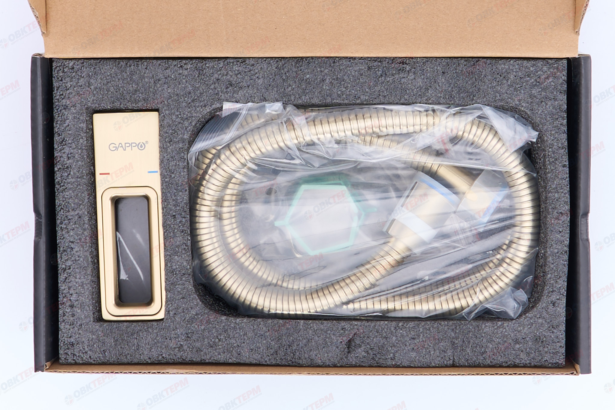 Смеситель с гигиеническим душем GAPPO G2017-3 латунь /золото - миниатюра №5