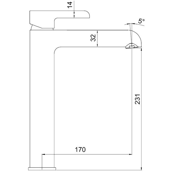 Смеситель д/раковины белый/хром G1003-18 (высокий, Ø40, на гайке) GAPPO - миниатюра №3