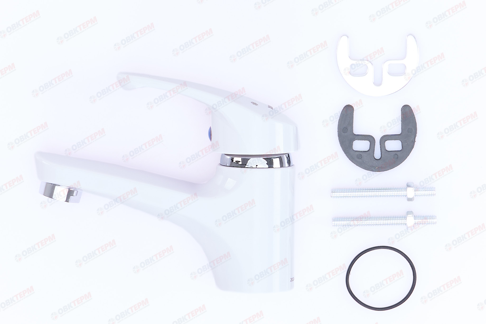 Смеситель д/умывальника PLAMIX AFINA-001 White /ABS-пластик (без подводки) (48 шт/ящ) - Изображение №4