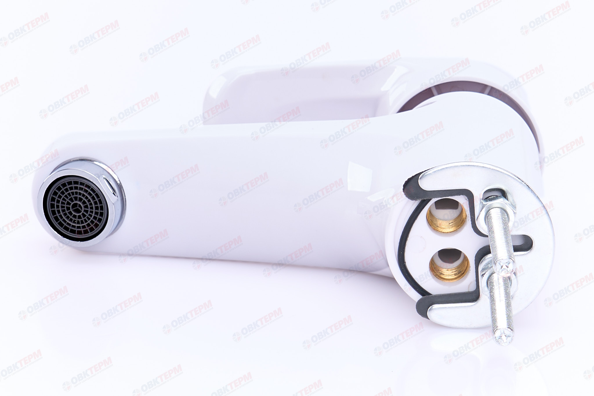 Смеситель д/умывальника PLAMIX AFINA-001 White /ABS-пластик (без подводки) (48 шт/ящ) - Изображение №5