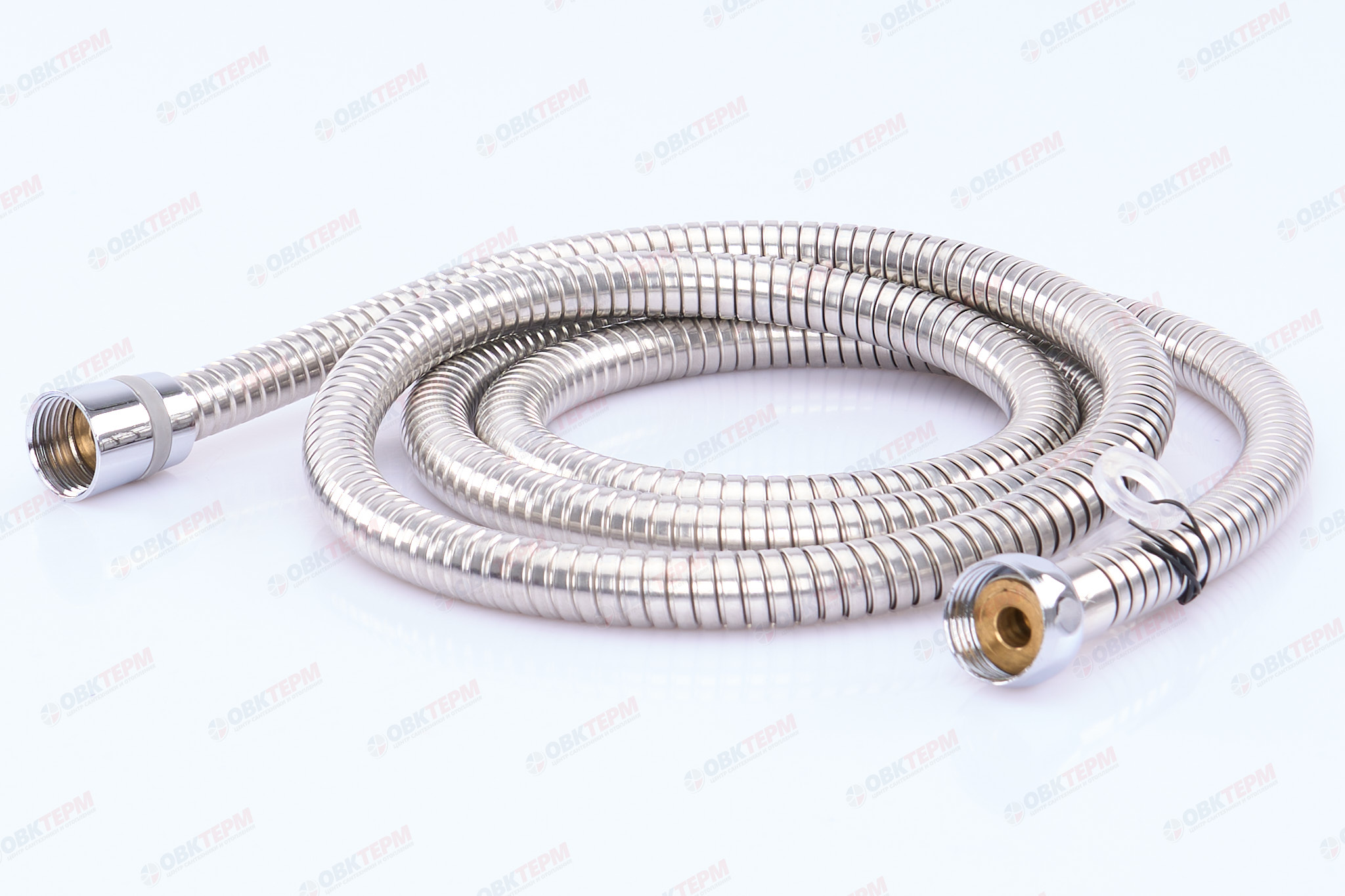 Шланг д/душа ZERIX Chr.F01 нерж сталь /растяжной /175-225 см /коробка (48 шт/ящ) - Изображение №2