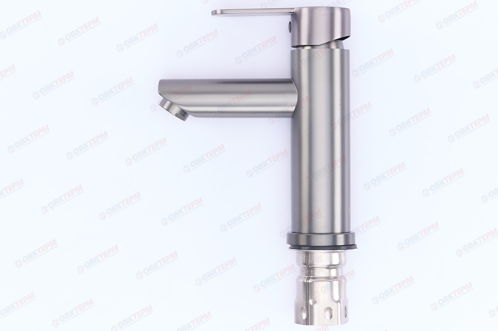 Смеситель д/умывальника FRAР F10801-9 оружейная сталь нерж/сталь (Ø35, на гайке) (10 шт) - миниатюра №3