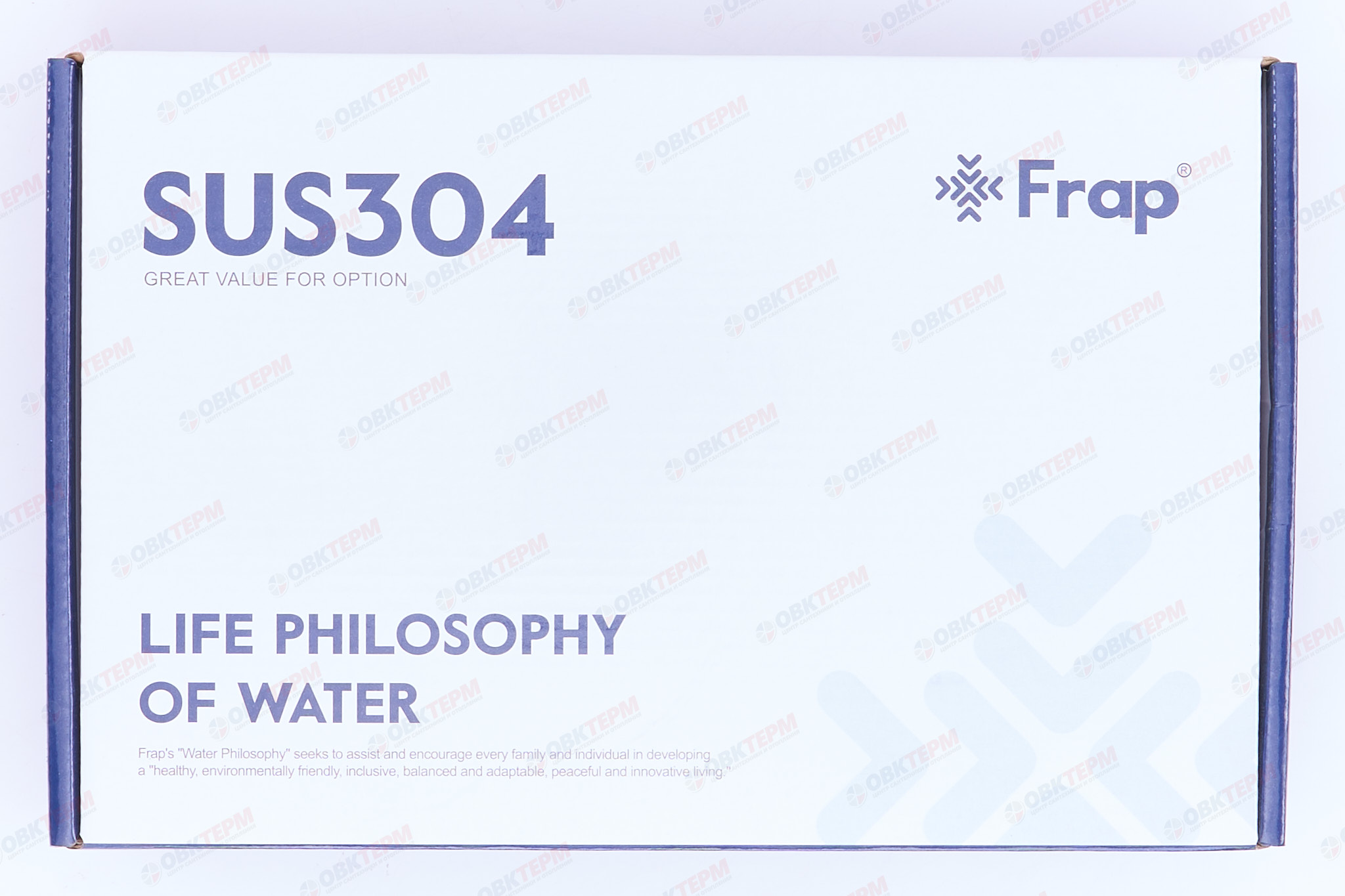 Смеситель д/умывальника FRAР F10801-9 оружейная сталь нерж/сталь (Ø35, на гайке) (10 шт) - миниатюра №7