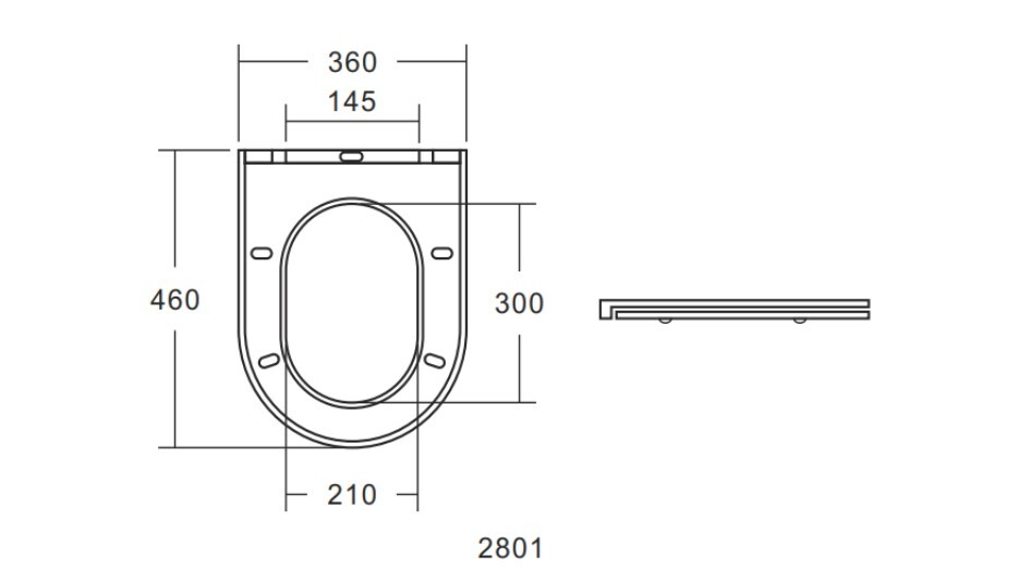 Сиденье ДП с доводчиком для унитаза EG102, EG103T, EG105T, EG152T (A2801, A8060, K43) - миниатюра №3