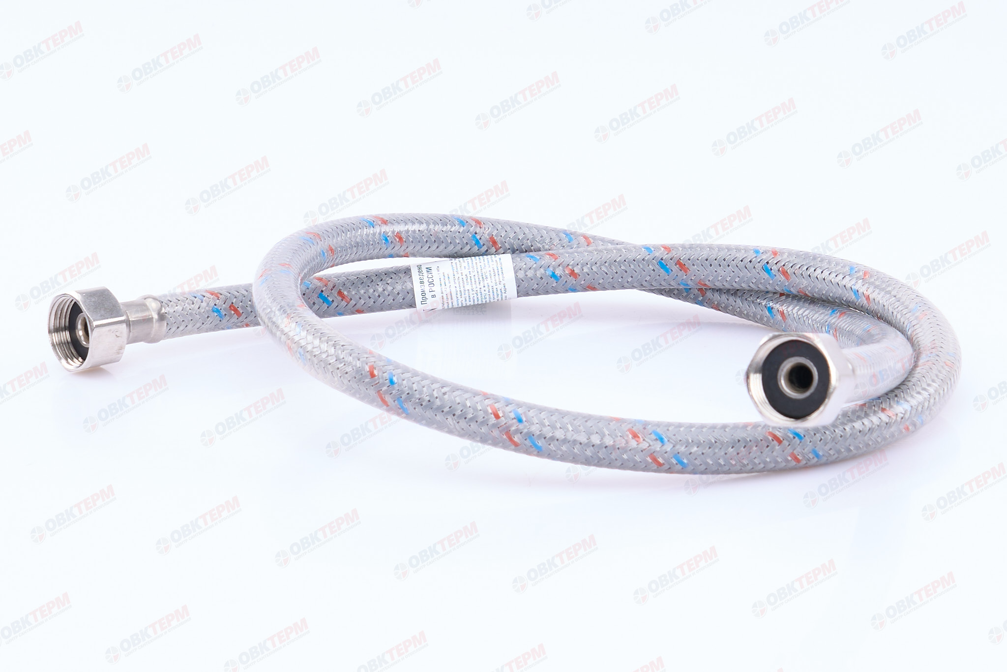 Шланг    1/2"х1/2" ВВ, в силикон.обмотке   100 см  "OVERCON"   (100шт/ящ) - Изображение №2