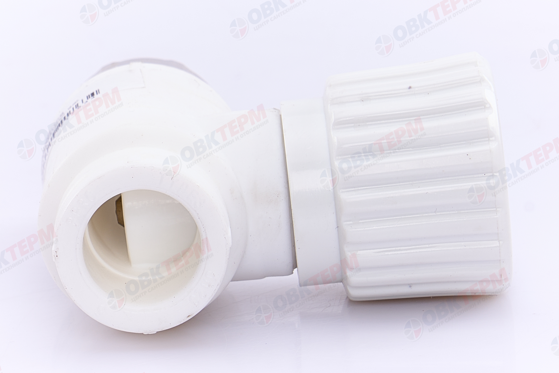 Вентиль для радиатора   20х1/2"  прямой  БЕЛЫЙ PP-R   (RTP)   (50/10) - миниатюра №6