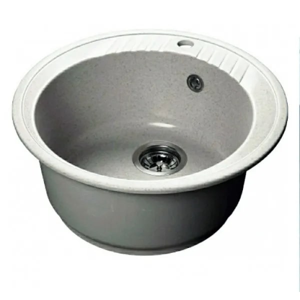 Мойка круглая 520*200мм GRANMILL 26  темно-серая матовая - изображение №1