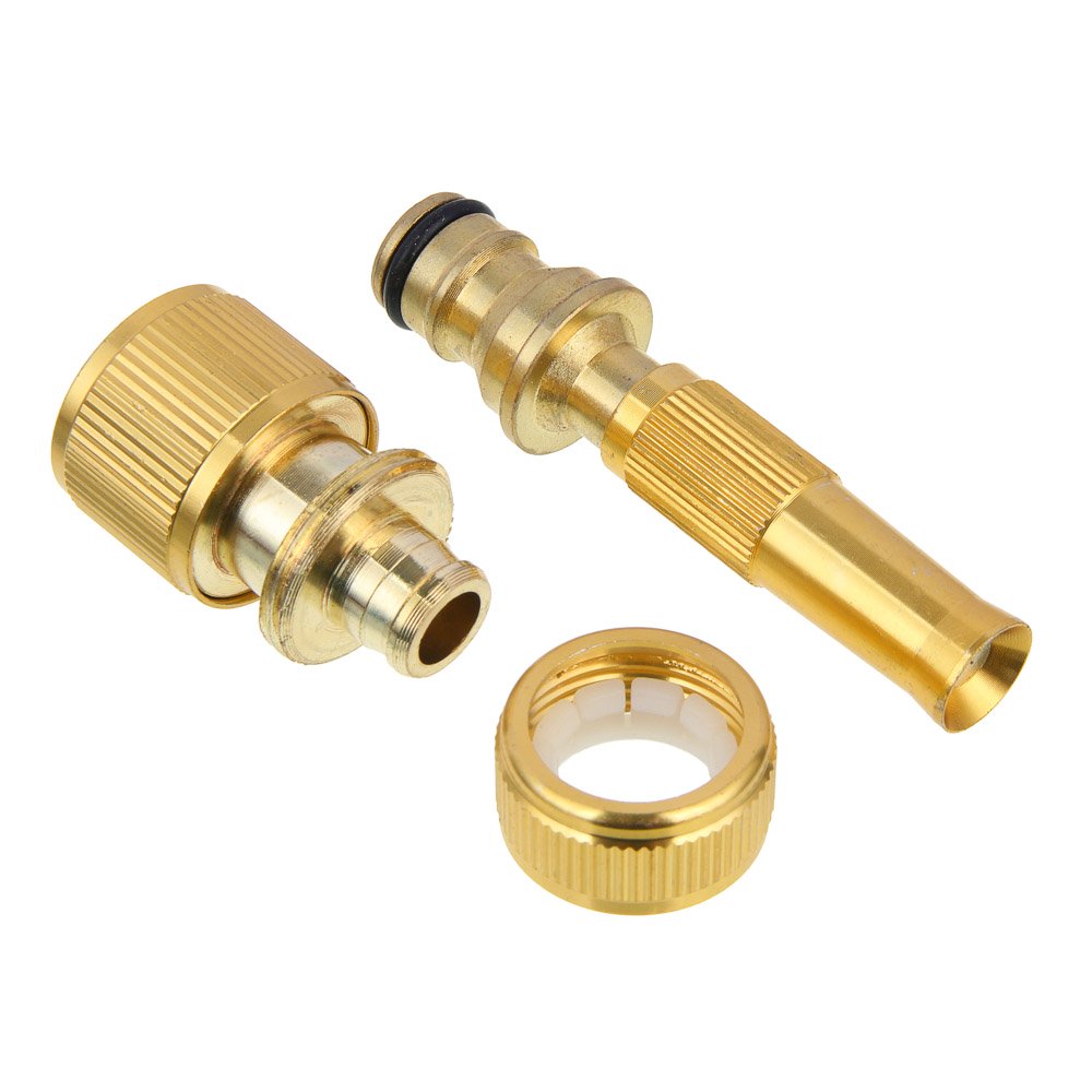 Набор для шланга,1/2" коннектор + распылитель (ЛАТУНЬ) (1шт/40/ящ) TIM - Изображение №2