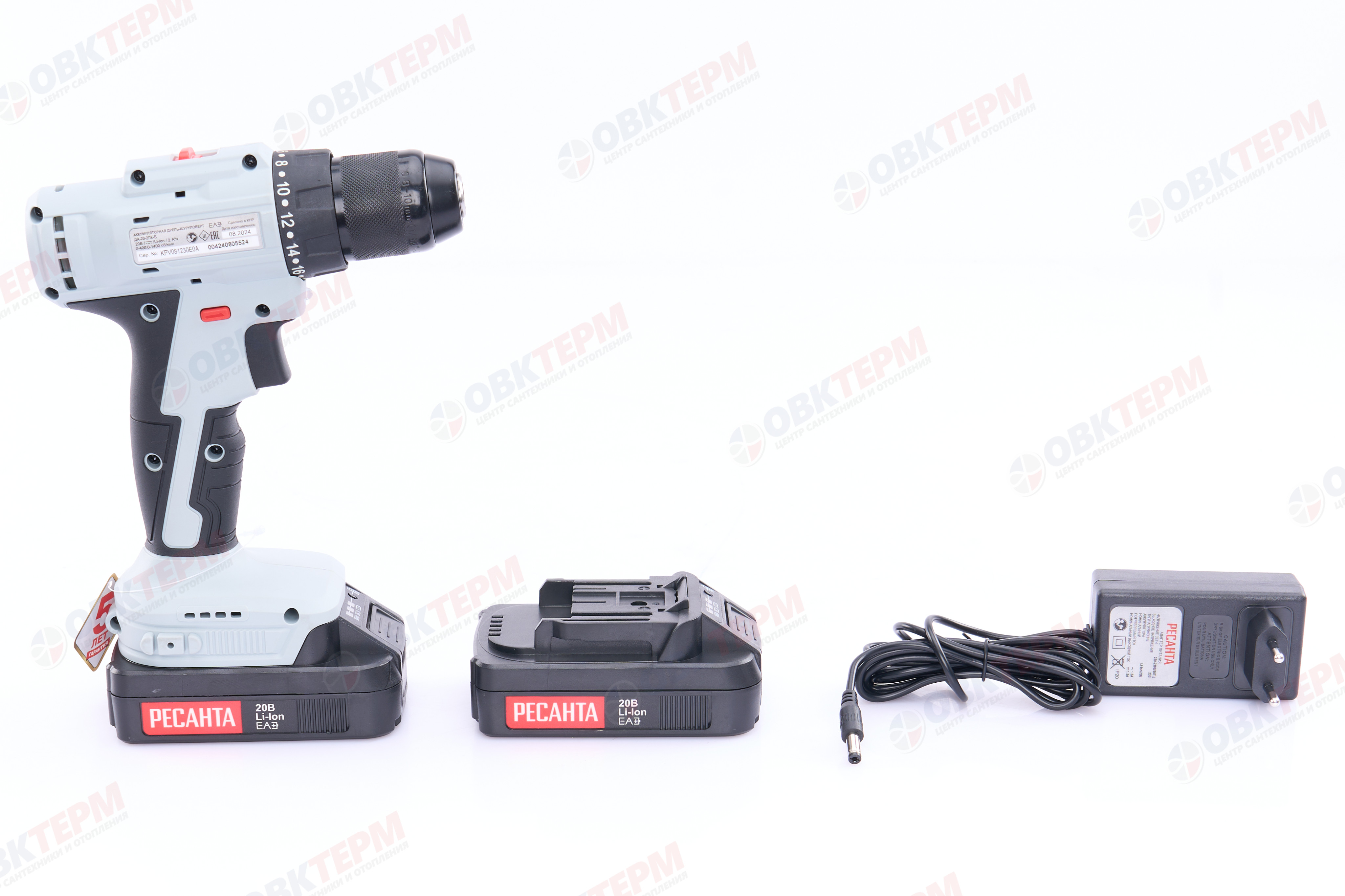 Дрель-шуруповерт аккумуляторная ДА-20-2ЛК-Б (бесщеточный двигатель) Ресанта - миниатюра №14