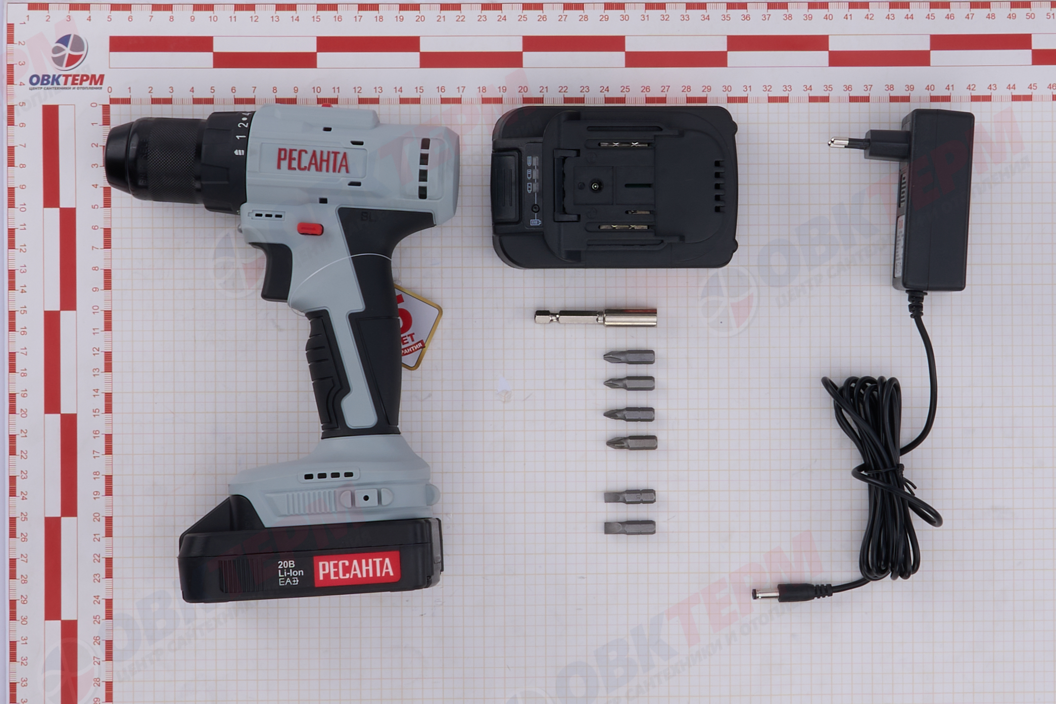 Дрель-шуруповерт аккумуляторная ДА-20-2ЛК-Б (бесщеточный двигатель) Ресанта - миниатюра №17