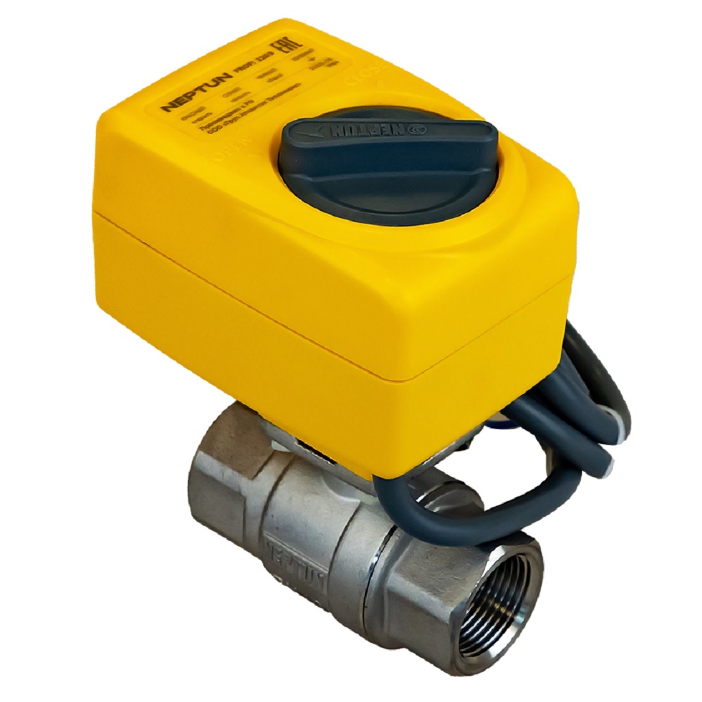 НЕПТУН Кран шаровой с электроприводом Neptun PROFI 220В       1/2" - Изображение №1