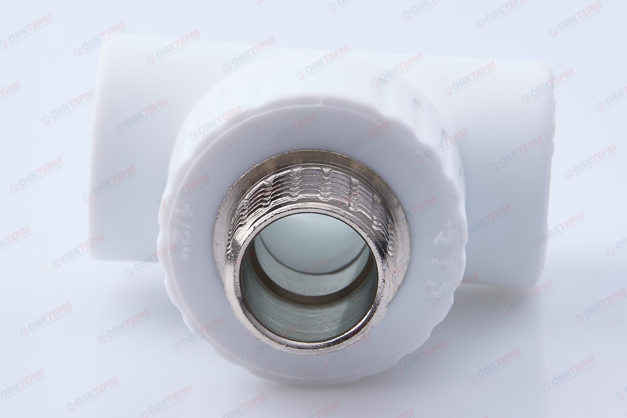 Тройник с МРН 20 * 1/2" * 20    БЕЛЫЙ PP-R   (RTP)     (90/15) - Изображение №4