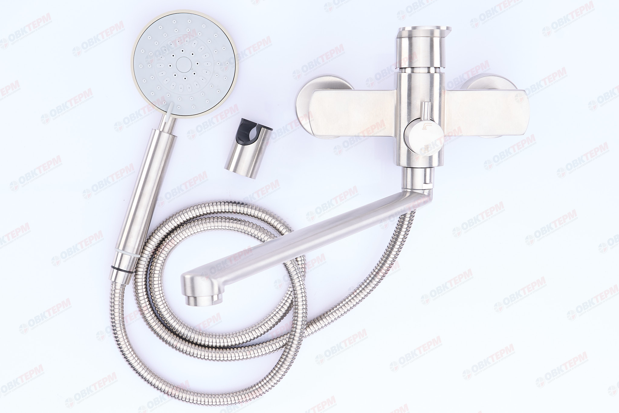 Смеситель д/ванны нерж/сталь ZERIX LEB-006 (EURO)  (12 шт/ящ) - миниатюра №2