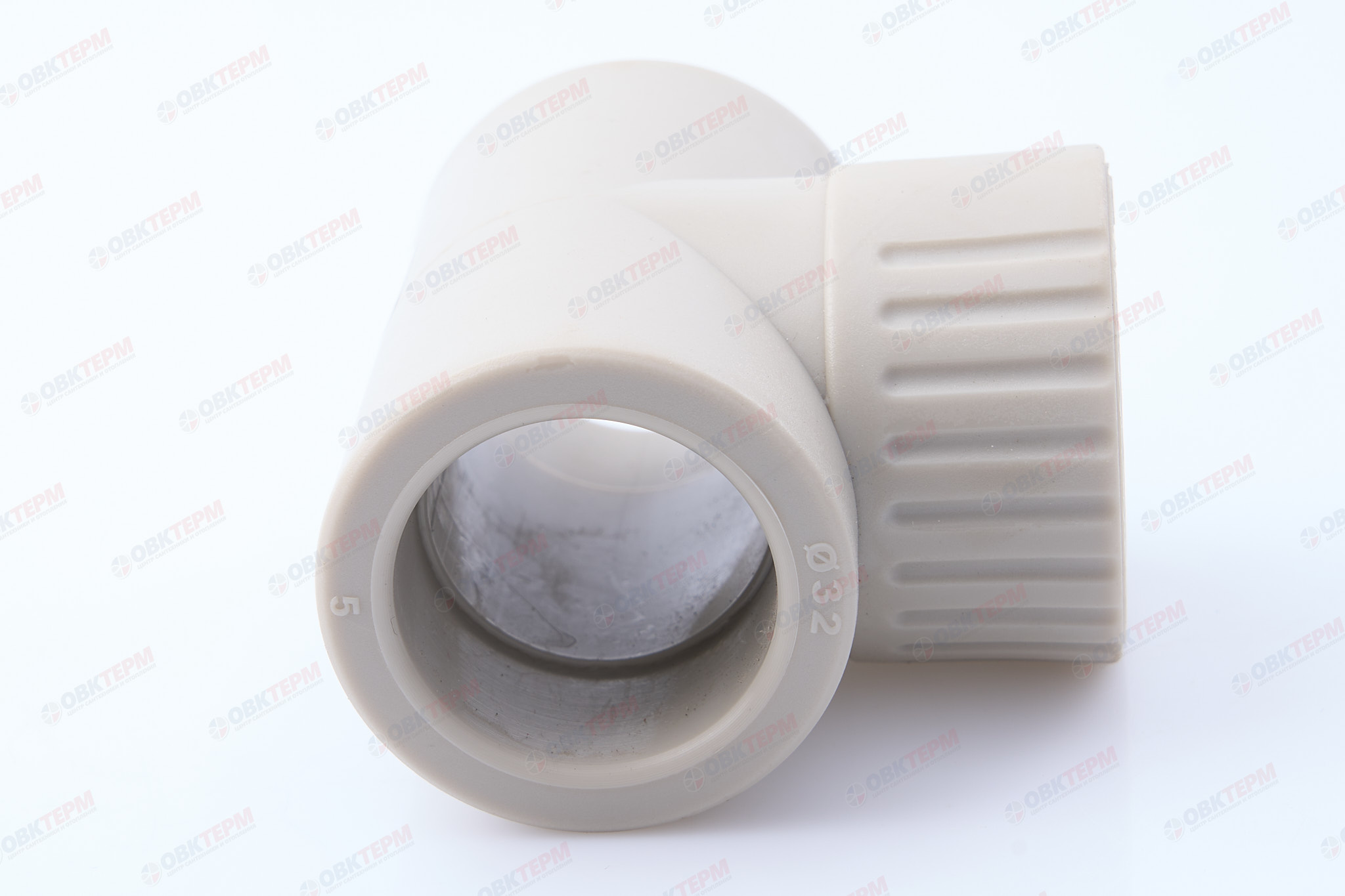 Тройник с МРВ 32 * 1/2" * 32    СЕРЫЙ PP-R   (RTP)     (40/10) - Изображение №3