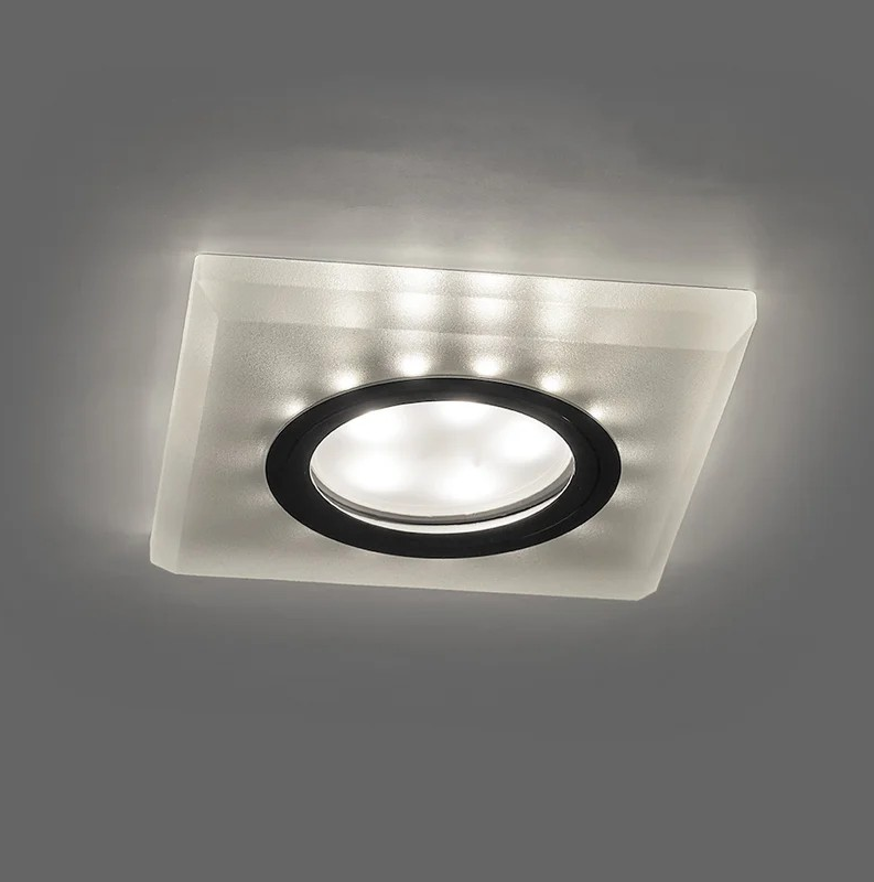 Светильник потолочный встраиваемый с диод. подсветкой 15LED*2835 SMD 4000K, MR16 50W G5.3 FERON - Изображение №3