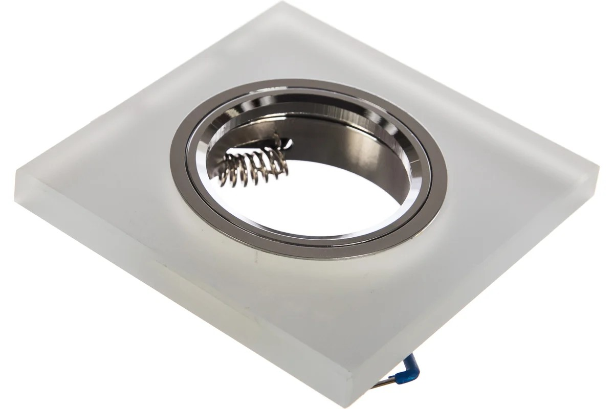 Светильник потолочный встраиваемый с диод. подсветкой 15LED*2835 SMD 4000K, MR16 50W G5.3 FERON - Изображение №4