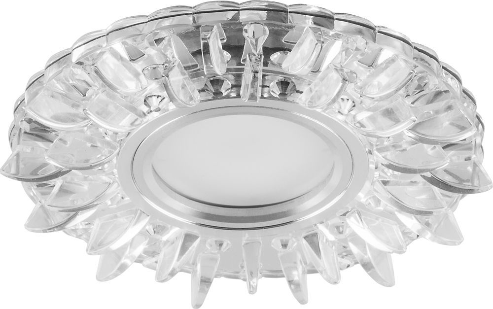 Светильник встраиваемый с белой LED подсветкой Feron CD911 потолочный MR16 G5.3 прозрачный - миниатюра №2