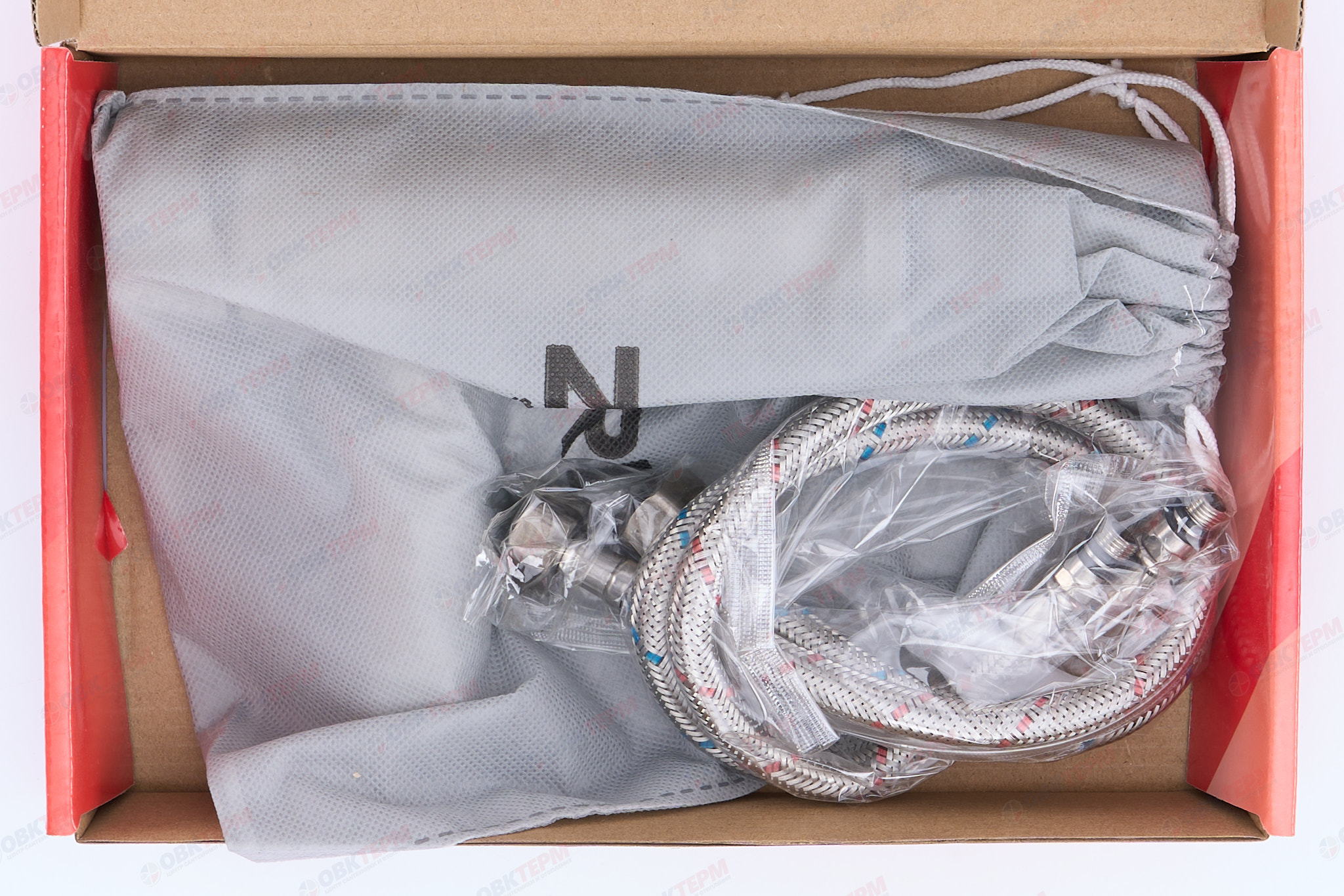 Смеситель д/умывальника нерж/сталь ZERIX - SUS-001-A   (катридж 35мм, на ГАЙКЕ)  10 шт/ящ - Изображение №5