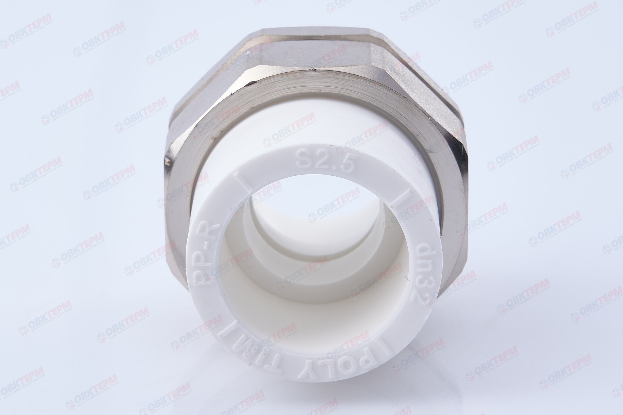 Разборное  соединение 32  труба-труба ВВ   (белый)   (50/5)  (TIM) - Изображение №5