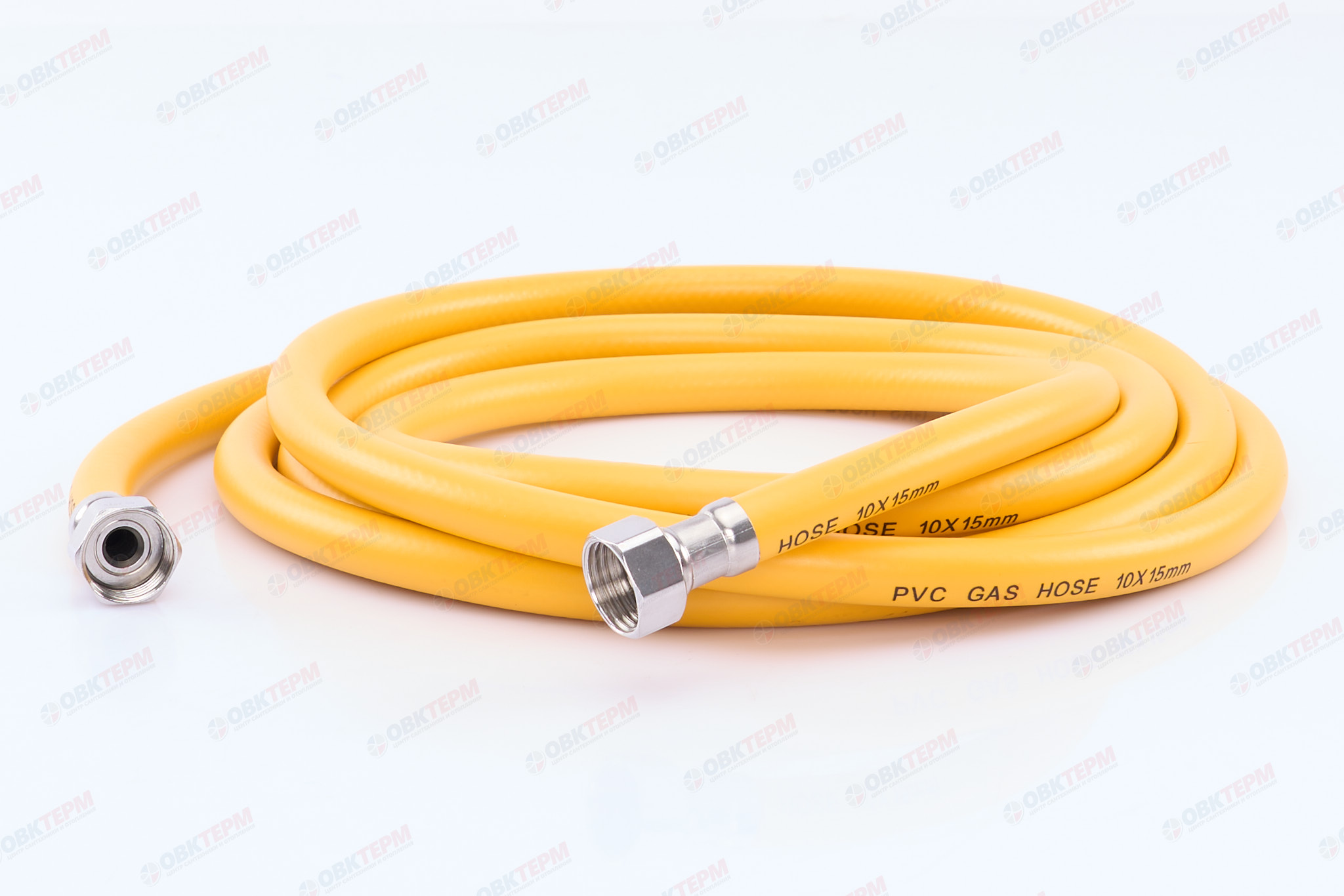 Шланг ЖЕЛТЫЙ газовый   1/2 ГГ  350 см              "OVERCON"      (30) - Изображение №2