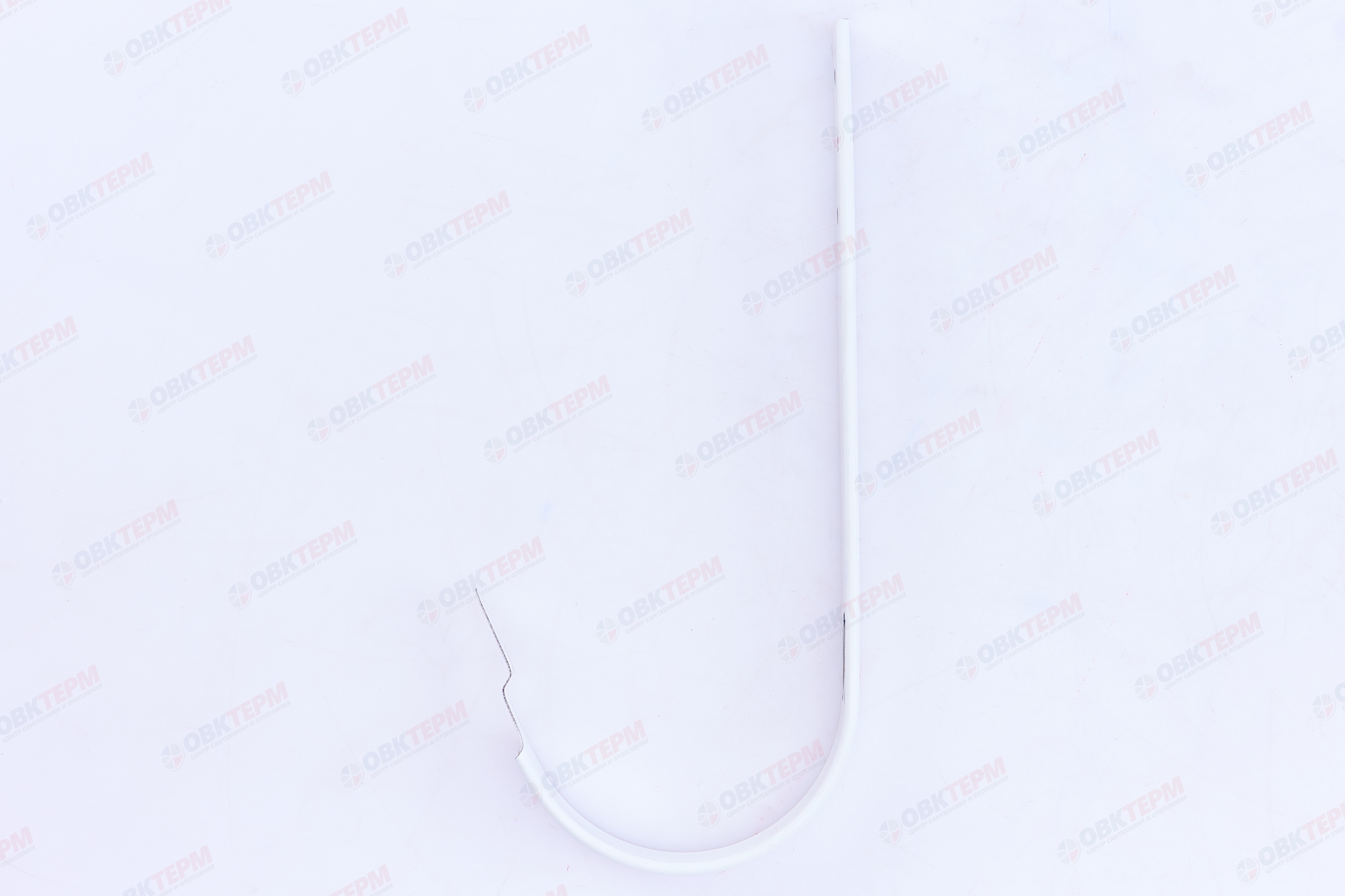 Кронштейн желоба Классика ПВХ Grand Line 120 МЕТАЛЛ белый (RAL 9003) (уп. 60шт) - Изображение №1