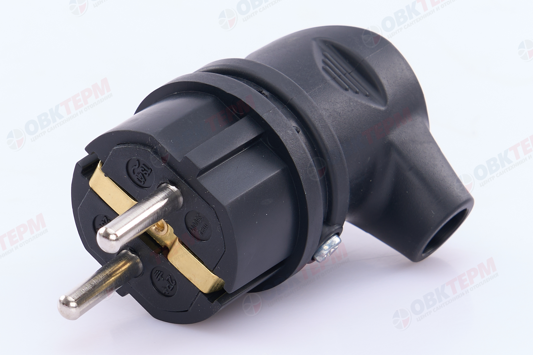 Вилка угловая 16А с заземл. каучук TOKOV ELECTRIC TKE-C05-KVU-Z - Изображение №2