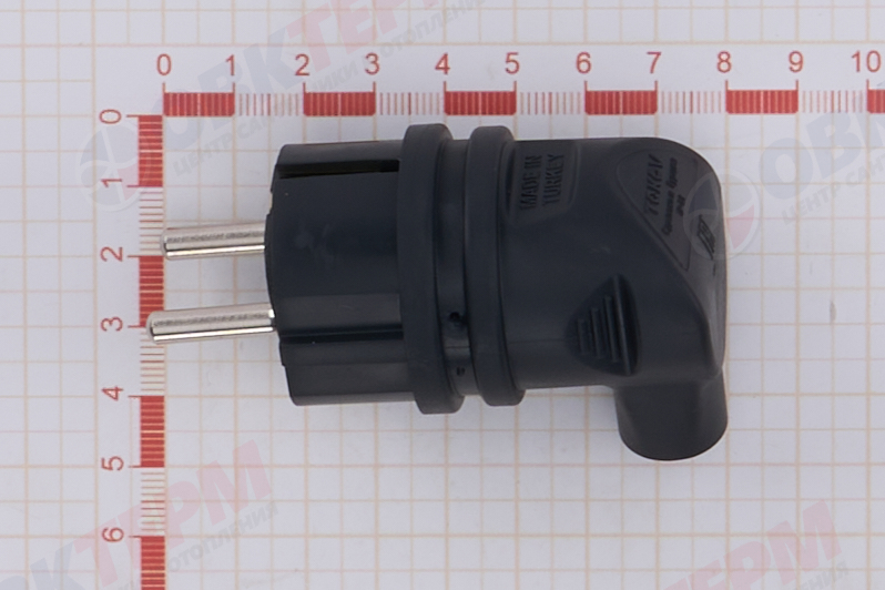 Вилка угловая 16А с заземл. каучук TOKOV ELECTRIC TKE-C05-KVU-Z - миниатюра №7