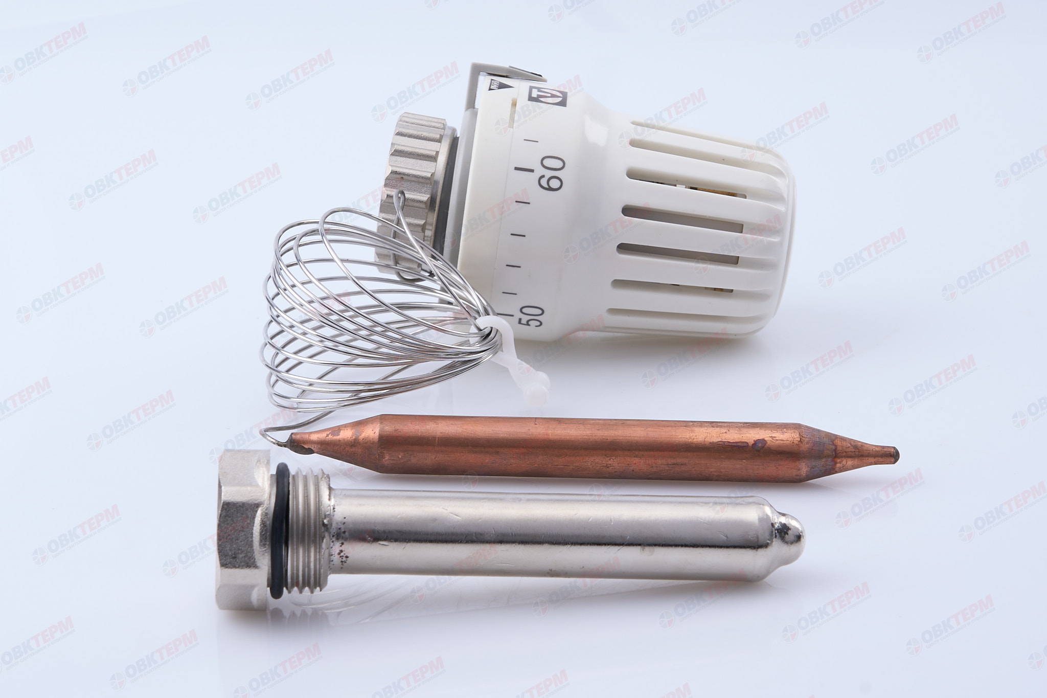 Термоголовка  Valtec с погружным датчиком (диап. рег.20-70С 2м) - Изображение №5