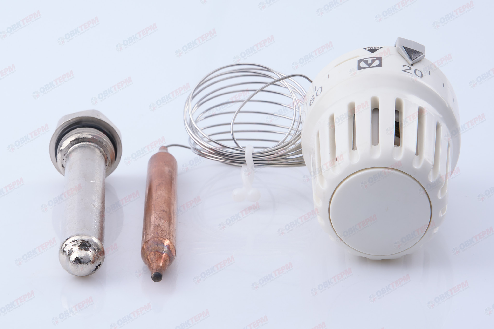 Термоголовка  Valtec с погружным датчиком (диап. рег.20-70С 2м) - миниатюра №6