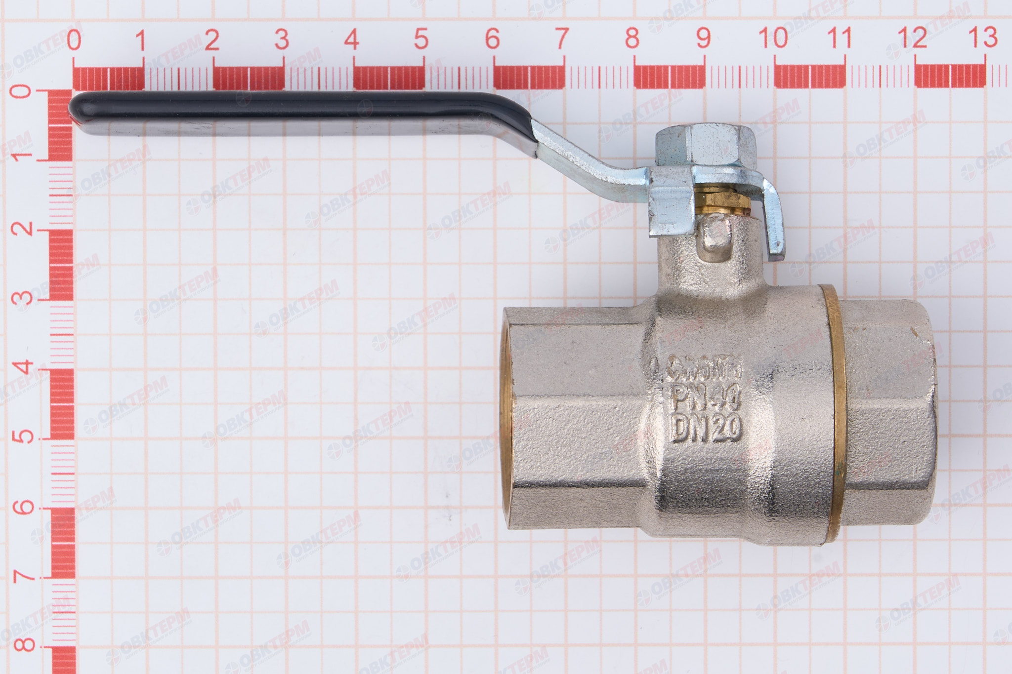 Кран шаровый  RTP PN 40   3/4" ВВ ручка   (40/10) - миниатюра №6