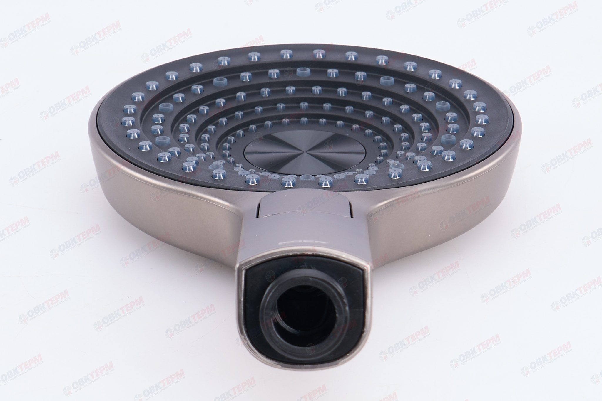 Лейка д/душа ручная KOER KP-0403-07 (3 режима, цвет ГРАФИТ) 130мм (30 шт/ящ) - Изображение №3