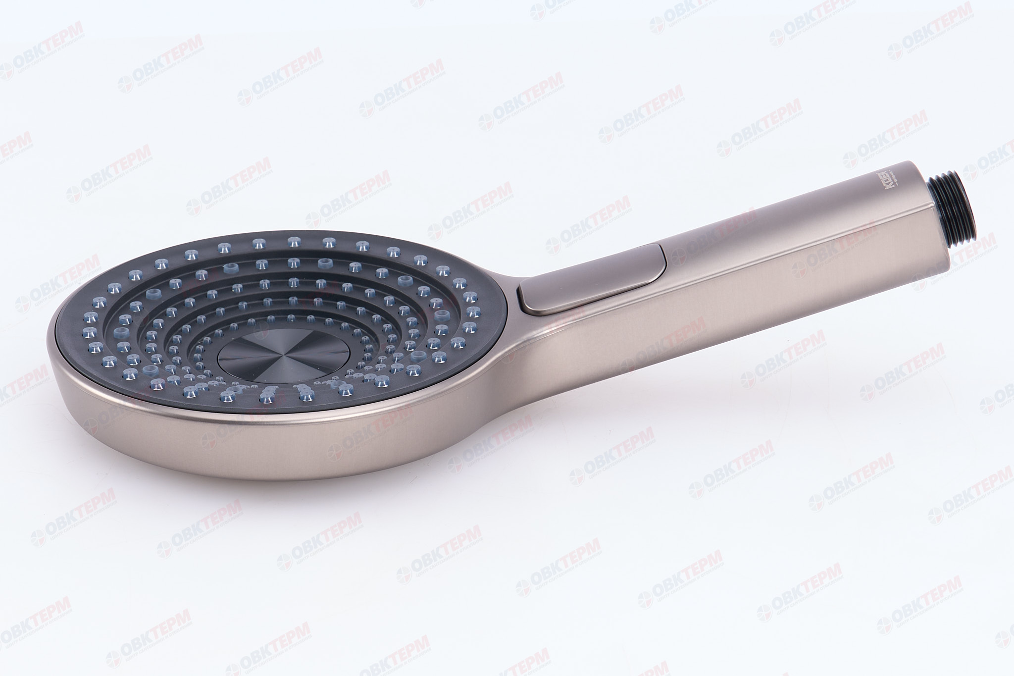 Лейка д/душа ручная KOER KP-0403-07 (3 режима, цвет ГРАФИТ) 130мм (30 шт/ящ) - Изображение №4