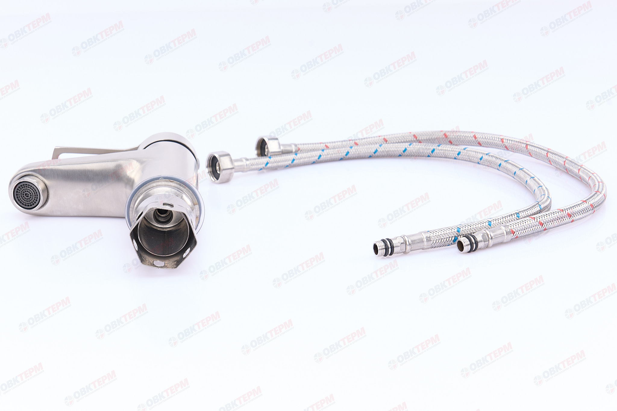 Смеситель д/умывальника нерж/сталь ZERIX - HSB-001   (10 шт/ящ) - миниатюра №5