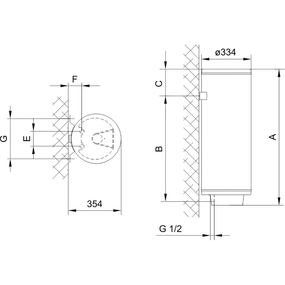 Бойлер   Gorenje  TGR   30  SNG B6 (2 кВт, ш33.4, в61.5, г35.4) - Изображение №3