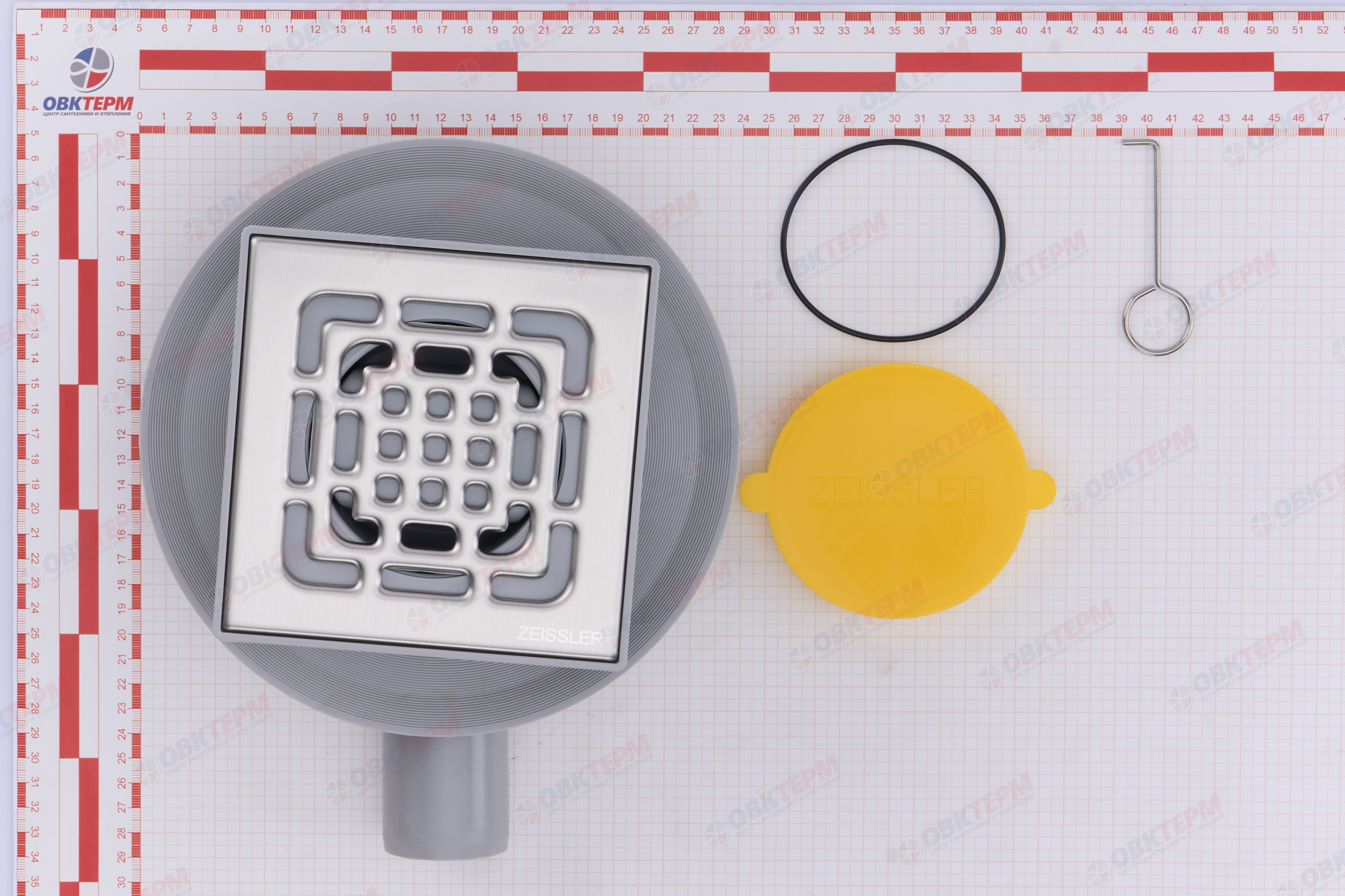 Трап 50 горизонтальный 15*15 с сухим затвором  ZEISSLER - миниатюра №10