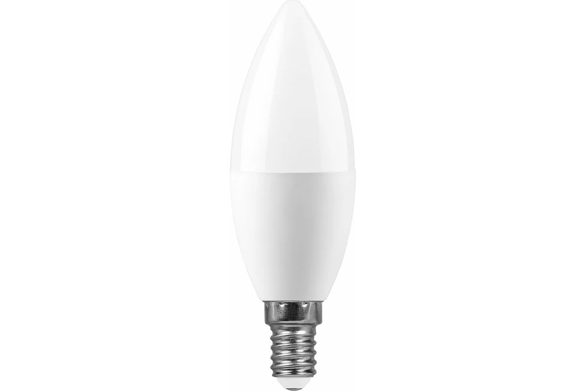 Feron Лампа светодиодная, (13W) 230V E14 4000K С37, LB-970 - Изображение №2