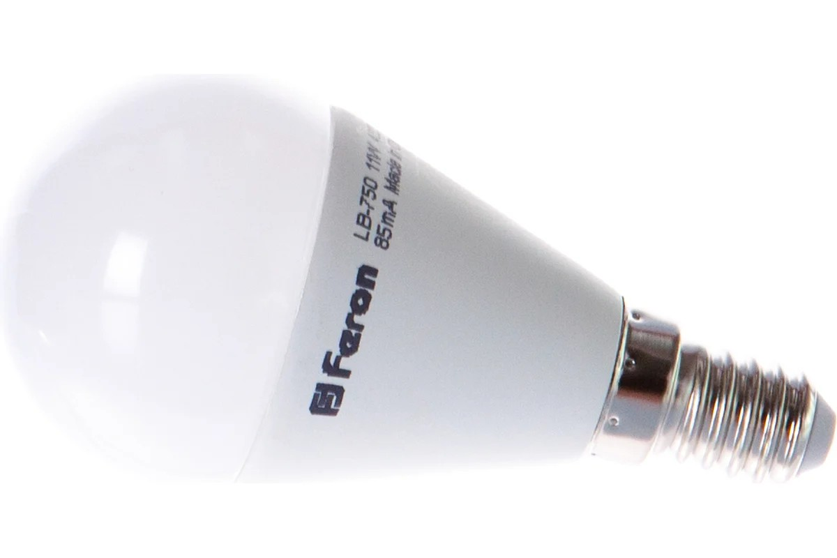Feron Лампа светодиодная,  (11W) 230V E14 4000K G45, LB-750 - Изображение №3