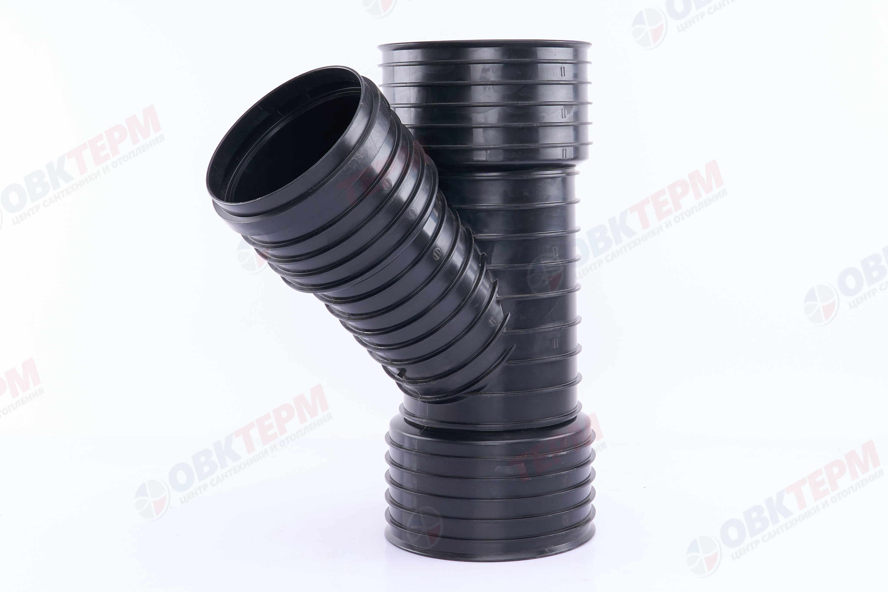 Тройник  КОРСИС  OD  200* 160*  45*  раструб-раструб    SN 8 - миниатюра №2