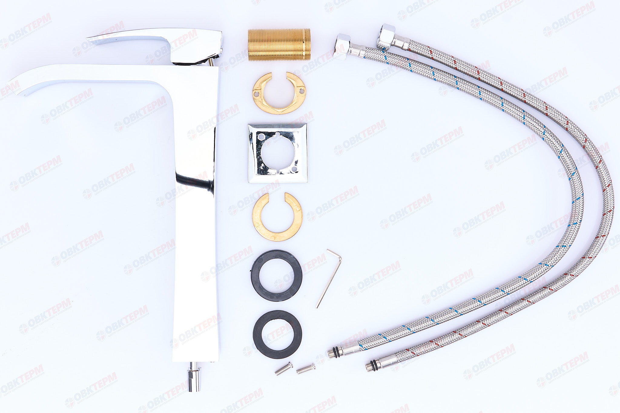 Смеситель д/умывальника KOER KB-13007-01 ВЫСОКИЙ  (Цвет хром) (8шт/ящ) - Изображение №4