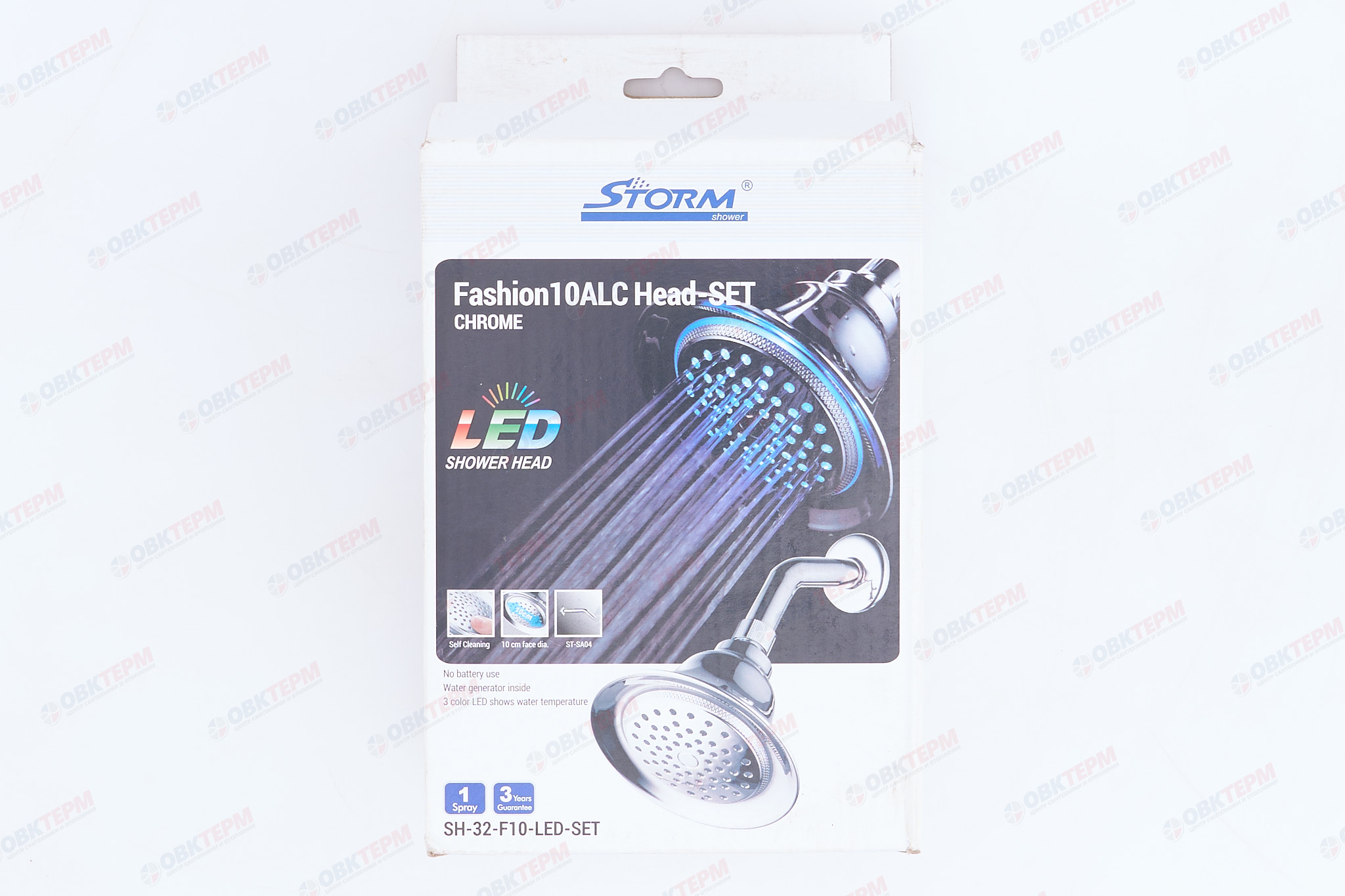 Лейка д/душа STORM SH-32-F10-LED-SET (18 шт/ящ) - миниатюра №6