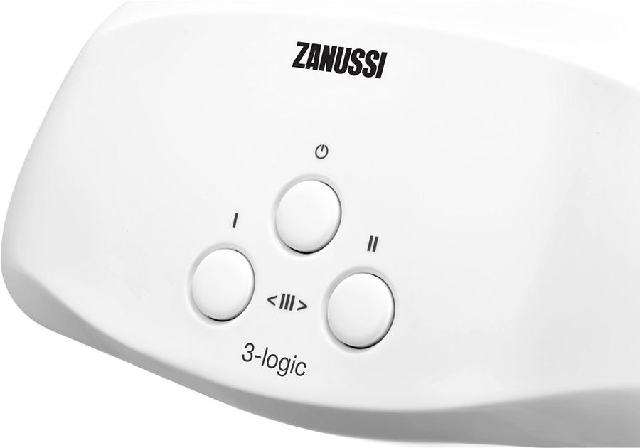 Проточник ZANUSSI 3-logic 3.5 TS  (душ+кран, 3,5 кВт(1,5-2,0-3,5), ш270*в135*г100) - Изображение №3