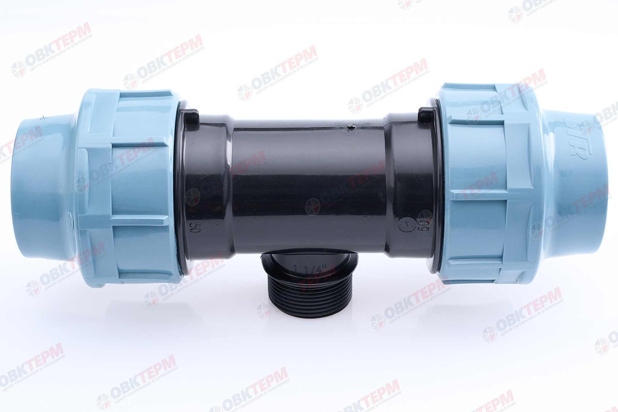 Тройник   50 * 1 1/4"н * 50   ПНД  ИТАЛ/STR   (27/2шт) - Изображение №3