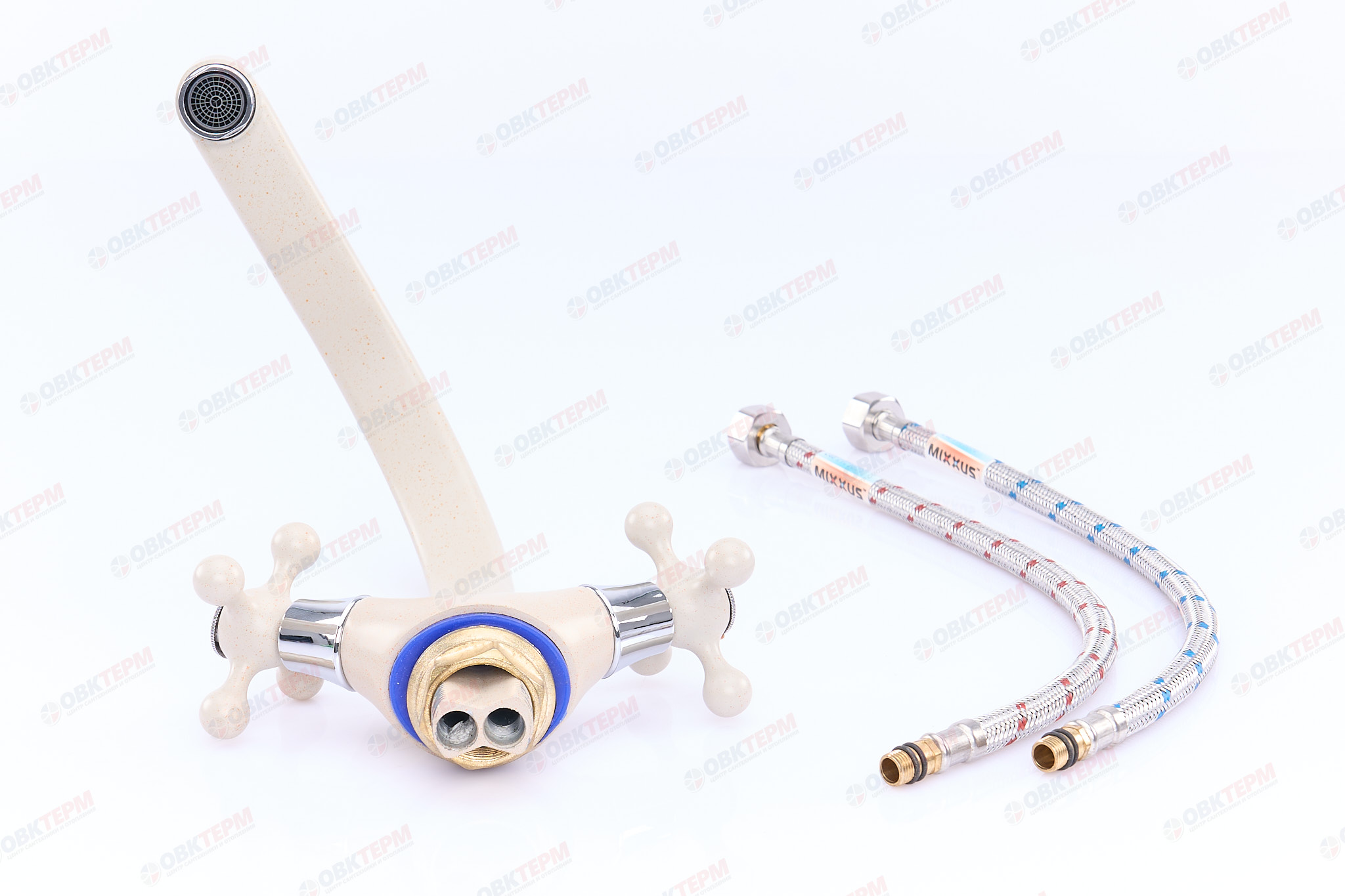 Смеситель д/кухни буксовый MIXXUS COLOR 273 BEIGE ГАЙКА  (10шт/ящ) - миниатюра №6