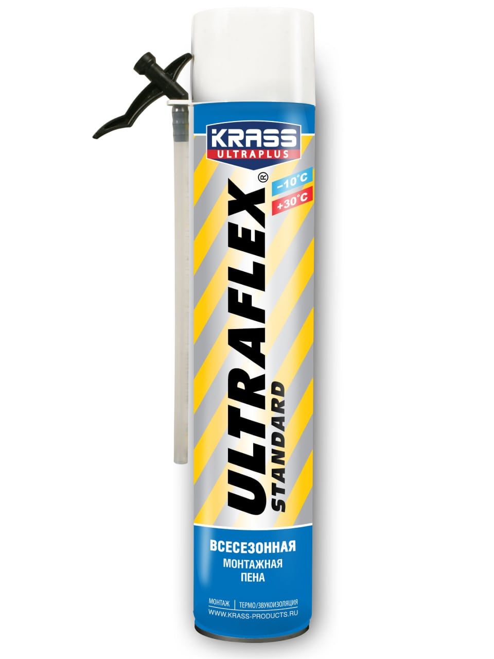 Пена Монтажная KRASS ULTRAFLEX 50 Extra /Standart (ручная) (0,65л) - Изображение №1