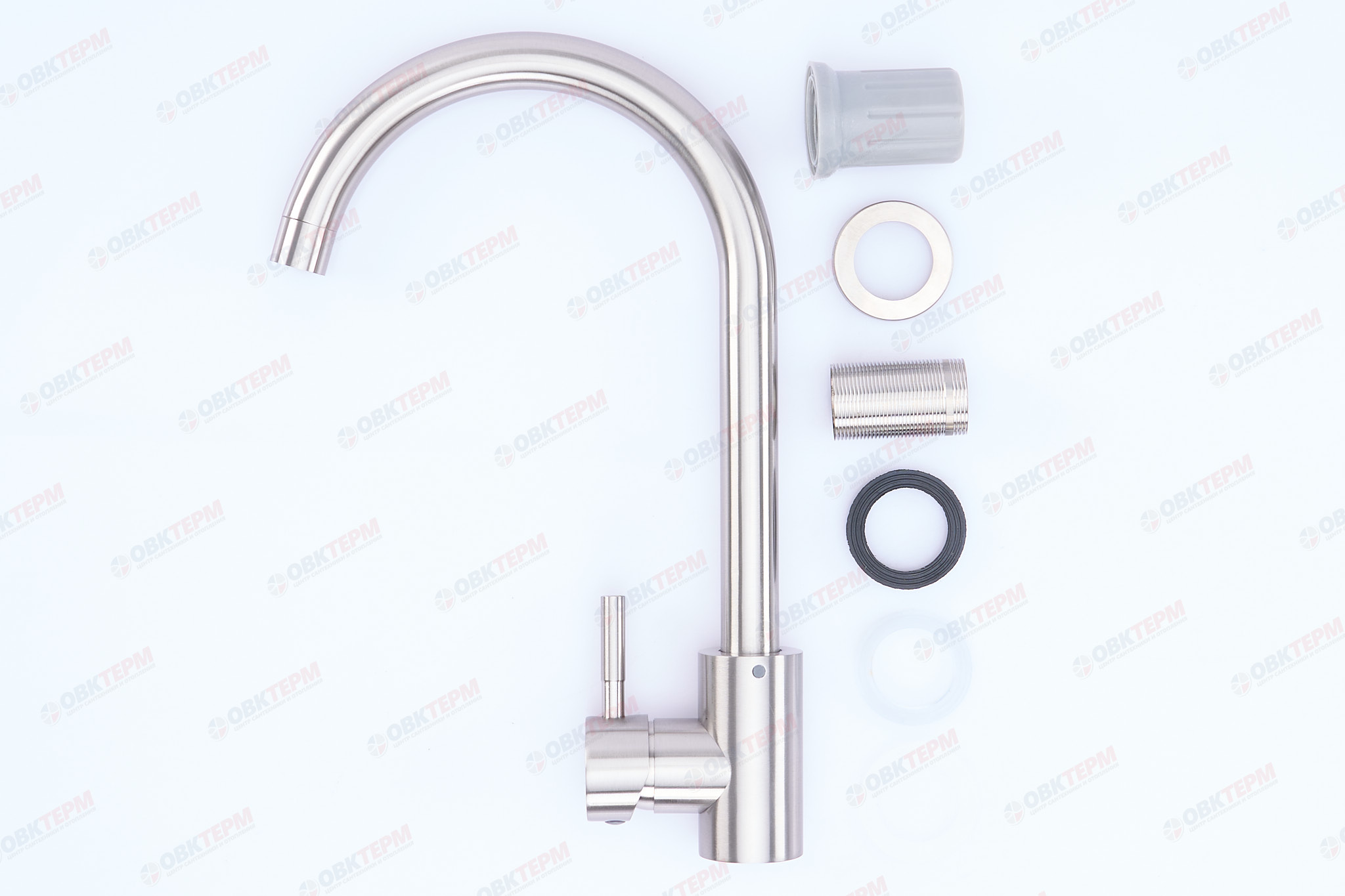 Смеситель д/кухни нерж/сталь ARMATA SUS-011(N) (без подводки) (16 шт/ящ) - Изображение №3