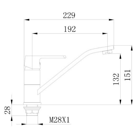 Смеситель д/кухни MIXXUS OREGON 555 Ø35 ГАЙКА  (10 шт/ящ) - миниатюра №2