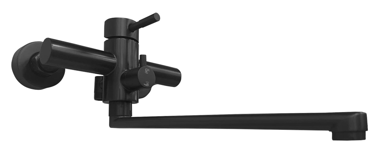 Смеситель д/ванны нерж/сталь MIXXUS SUS-006 (EURO) GRAPHITE Ø40 (12 шт/ящ) - миниатюра №2
